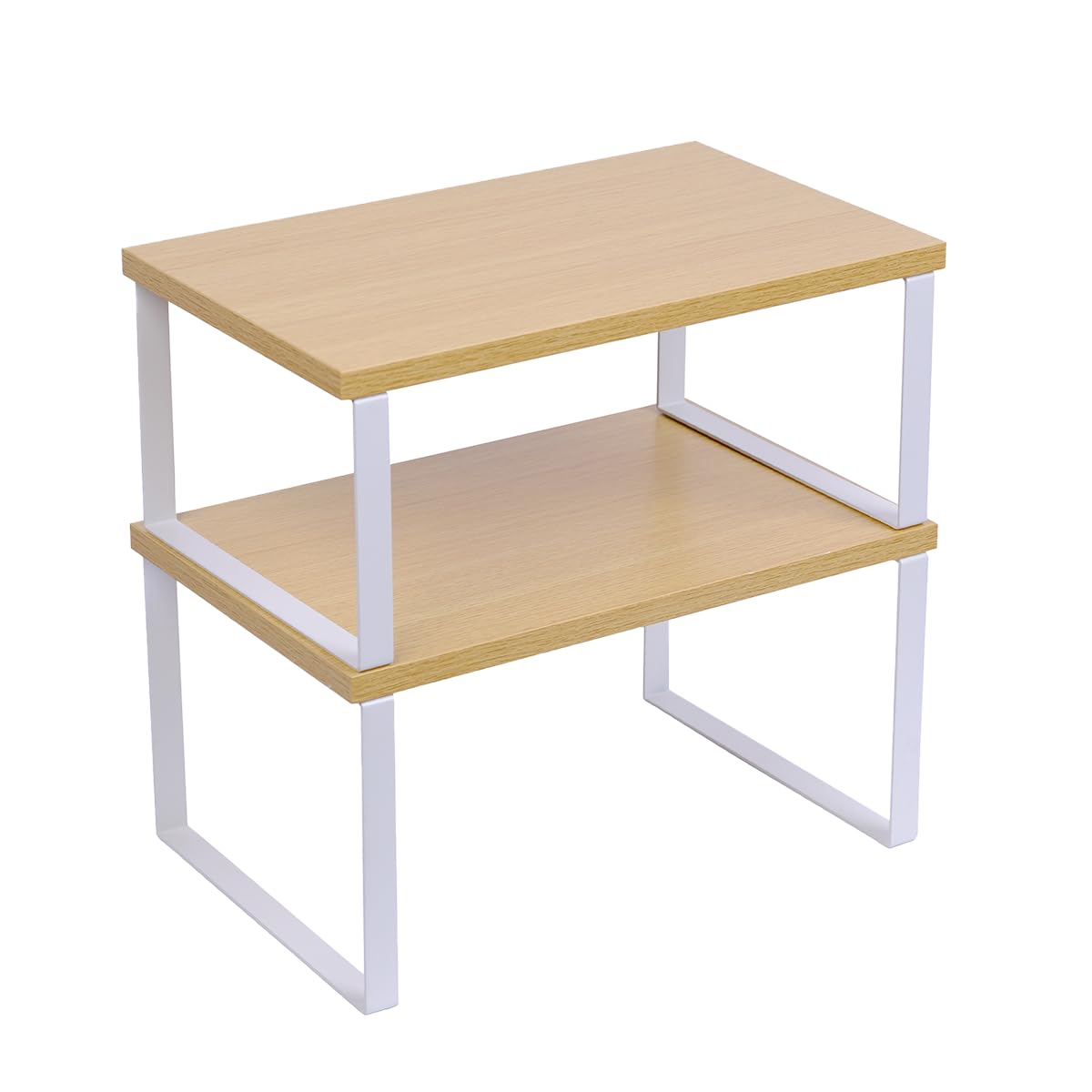 Cabinet Organizer Shelf — Set of 2, Standard — Cloud White / Beige — view 10