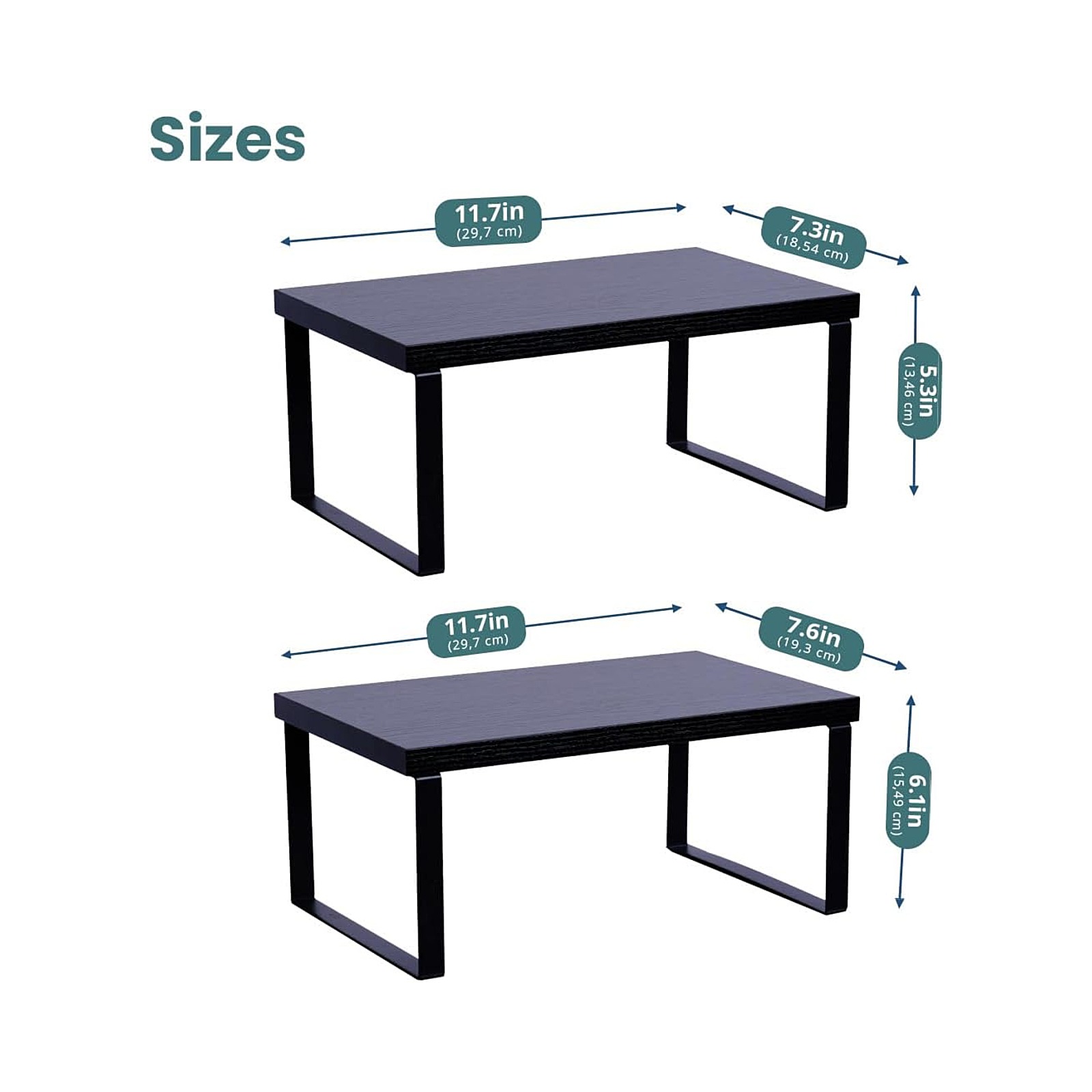 Cabinet Organizer Shelf — Set of 2, Standard