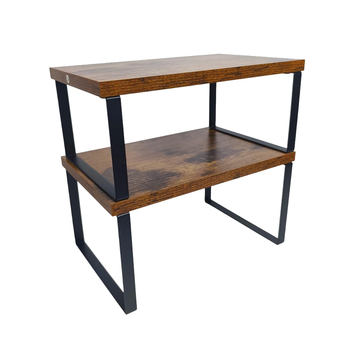 Cabinet Organizer Shelf — Set of 2, Standard — Ink Black / Rustic — view 9