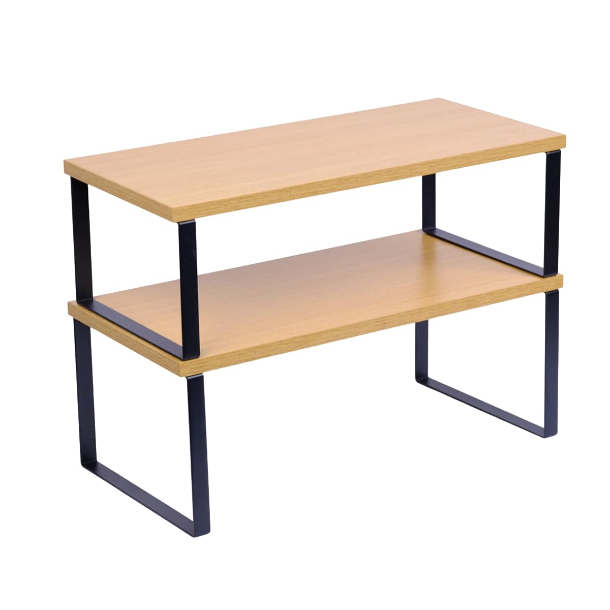 Cabinet Organizer Shelf — Set of 2, Large — Ink Black / Beige — view 10