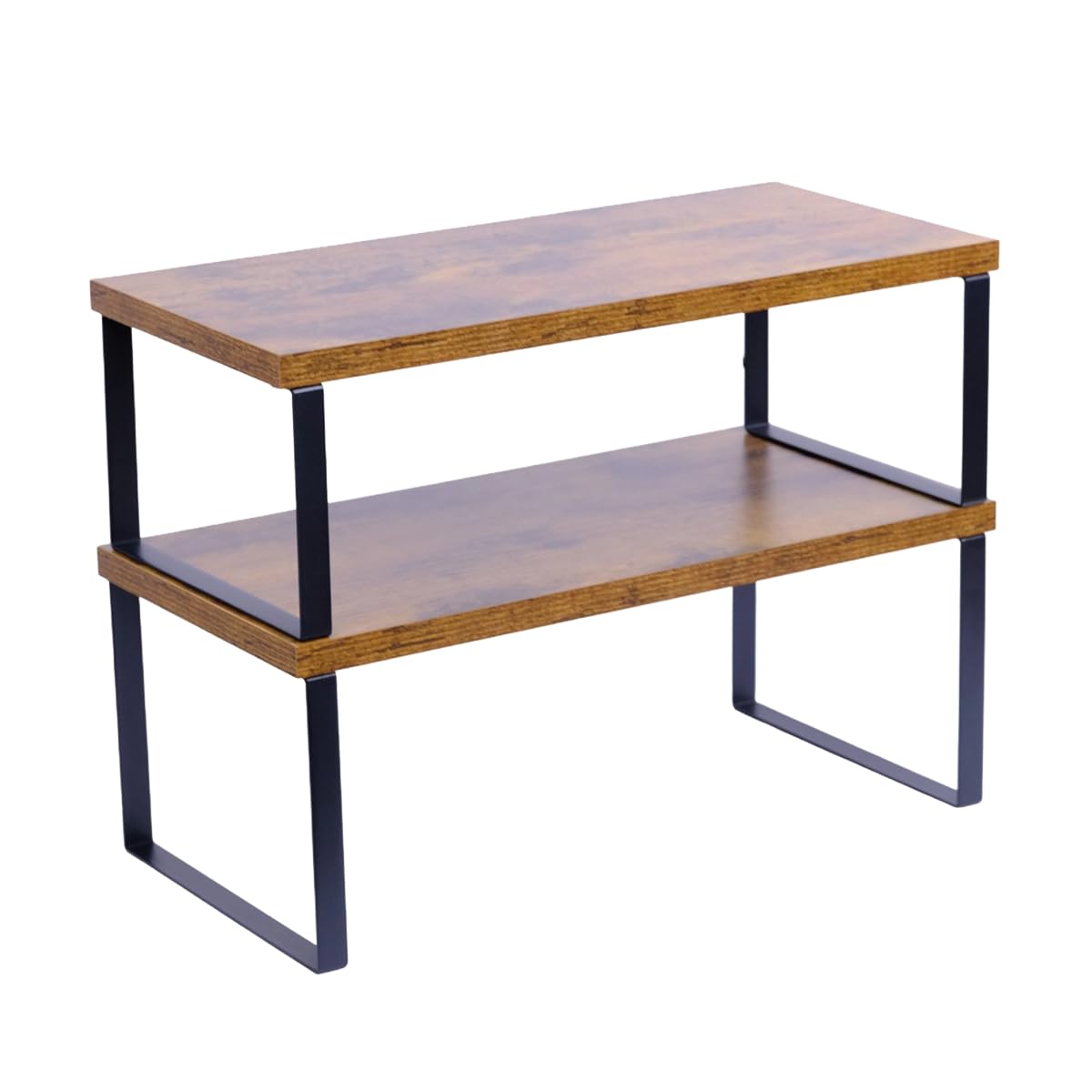 Cabinet Organizer Shelf — Set of 2, Large — Ink Black / Rustic — view 9