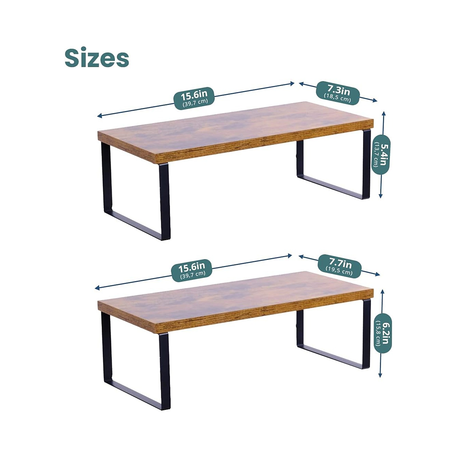 Cabinet Organizer Shelf — Set of 2, Large