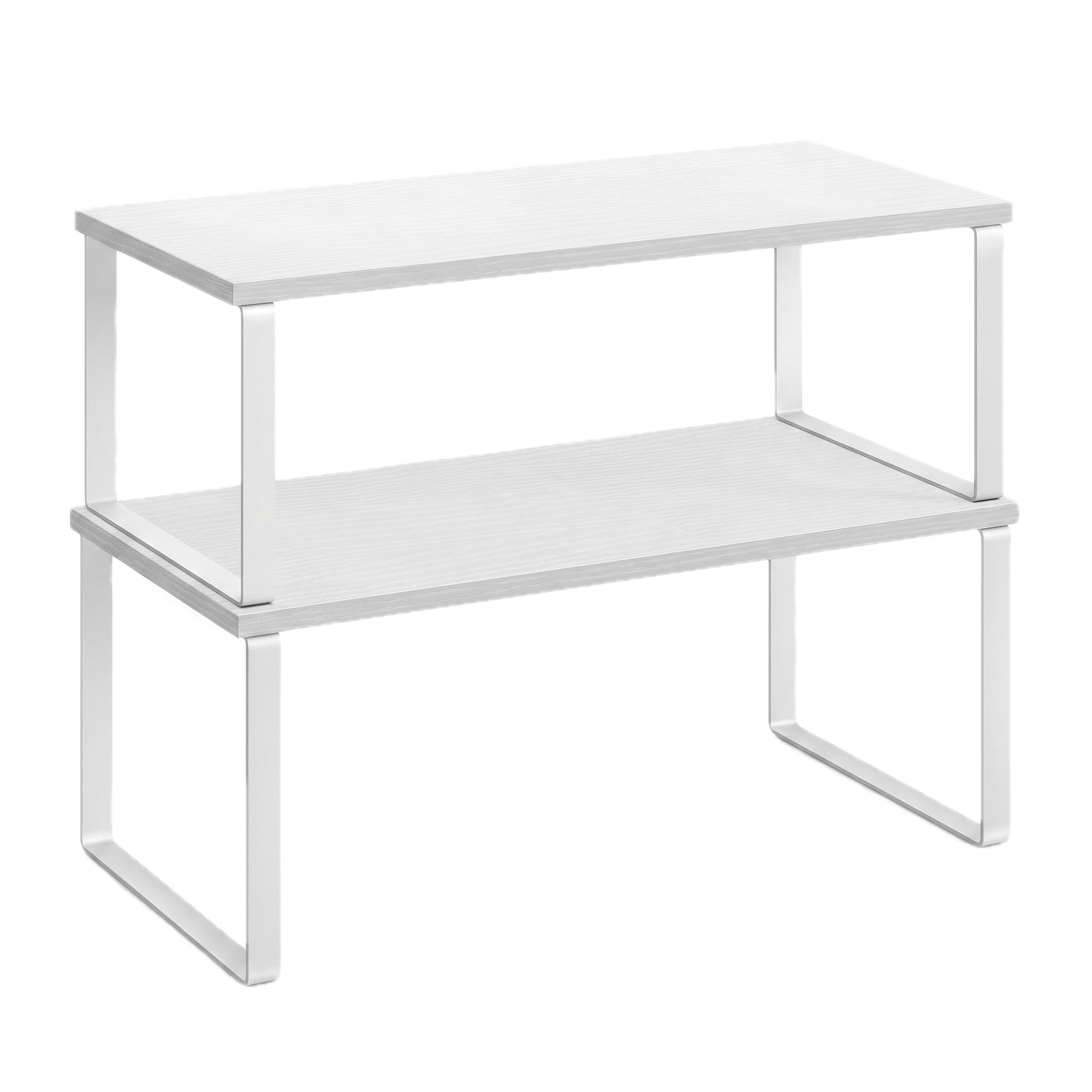 Cabinet Organizer Shelf — Set of 2, Large — White — view 11